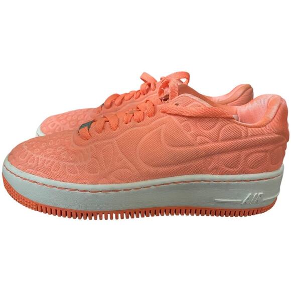 Nike Air Force 1 Upstep SE Atomic Pink Quilted Low Womens US 7.5 844877-600 - Picture 2 of 12